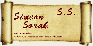 Simeon Sorak vizit kartica